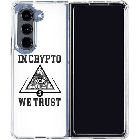 In Crypto We Trust Galaxy Z Fold5 5G Clear Case